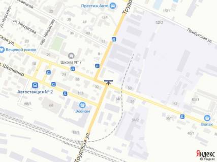 Билборд A в Трасах Хмельницька, 6х3  пер.вул.Трудова-Заводська схема