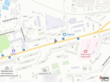 Білборд, Бігборд (Борд)  A у Хмельницькому, 6х3  шосе Львівське, 14 схема