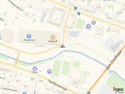 Билборд A в Хмельницком, 12х3  вул. Зарічанська 11/4. Епіцентр. ТЦ Оазис схема