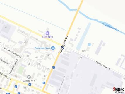 Билборд B в Хмельницком, 6х3  вул. Трудова - Прибузька (Острів) схема