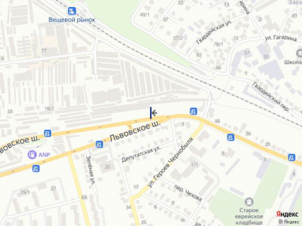Billboard A in Khmelnitsky, 6х3  st. L'vivs'ke sose scheme