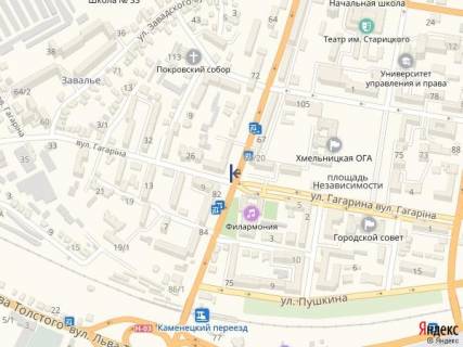 Билборд A в Хмельницком вул. Зарічанська 11/4. Епіцентр. ТЦ Оазис схема