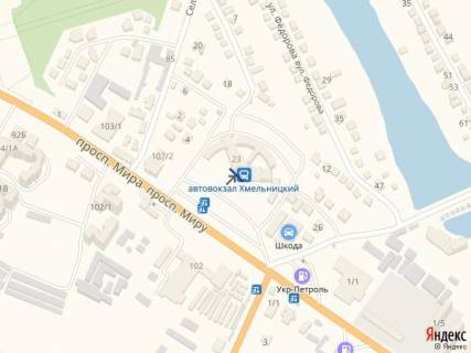 Нестандарт A в Хмельницком Проспект миру 94/1. Автовокзал 1 схема