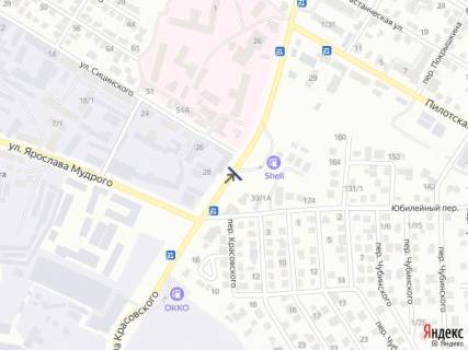 Билборд A в Хмельницком, 6х3  вул.Красовського (біля заправки Shell) схема