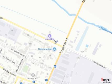 Билборд B в Хмельницком, 6х3  вул. Прибузька (Трудова) схема