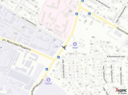 Билборд B в Хмельницком, 6х3  вул.Красовського (біля заправки Shell) схема
