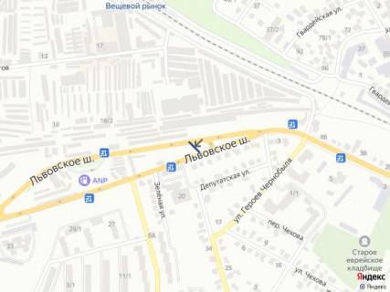 Билборд A в Хмельницком, 6х3  вул. Льівське шосе схема