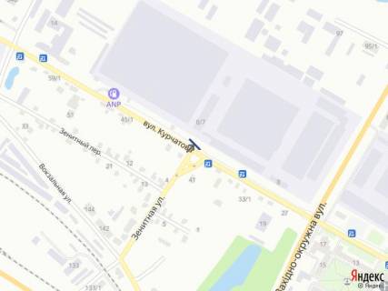 Білборд, Бігборд (Борд)  A у Хмельницькому, 6х3  вул.Курчатова - вул.Зенитна (перехрестя) схема