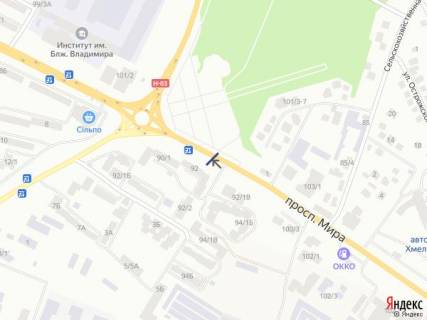 Билборд B в Хмельницком, 6х3  Старокостянтинівське шосе (круг) схема