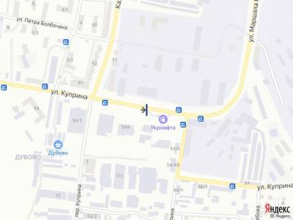 Билборд A в Хмельницком, 6х3  вул. Купріна (АЗС) схема