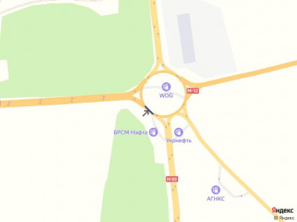 Билборд A в Трасах Хмельницька, 6х3  ВОГ виїзд з міста в сторону Камянця схема