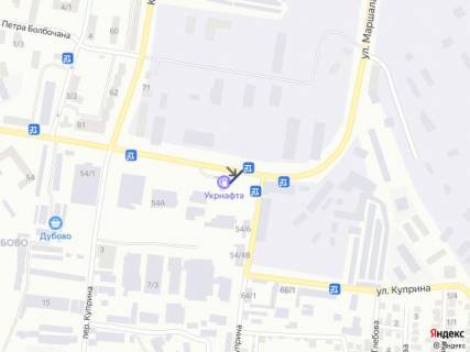 Билборд A в Хмельницком, 6х3  вул. Купріна схема