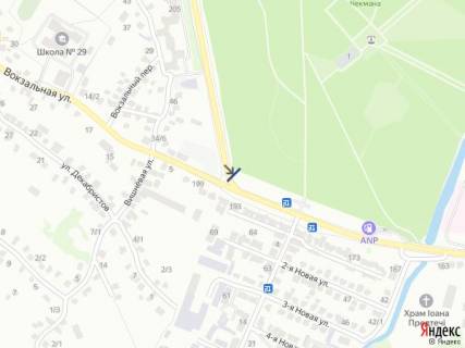 Билборд B в Хмельницком, 6х3  вул.Проскурівського підпілля (парк) схема