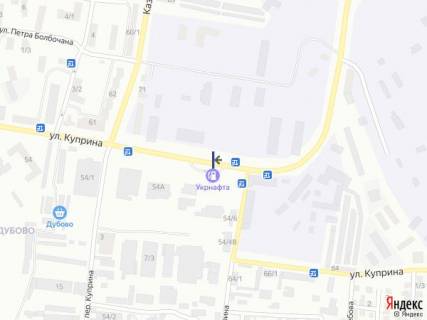 Билборд A в Хмельницком, 6х3  Вул. Купріна, оптовий Ринок, АЗС схема