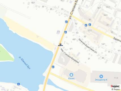 Билборд A в - (-), A1  вул. Красовського. Дубове. Обл Лікарня схема