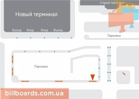 Призма  в Харькове, 3х6  Аэропорт Харьков (радиус нового терминала) - въезд - 163779 схема