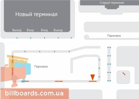 Призма  в Харькове, 3х6  Аэропорт Харьков (радиус нового терминала) - въезд - 163780 схема