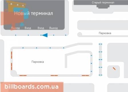 Призма  в Харькове, 3х6  Аэропорт Харьков (вход/выход в новый терминал) - 163752 схема