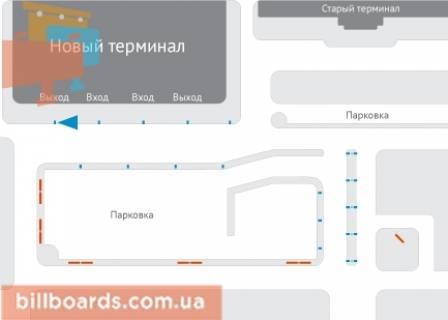 Призма  в Харькове, 3х6  Аэропорт Харьков (вход/выход в новый терминал) - 163759 схема
