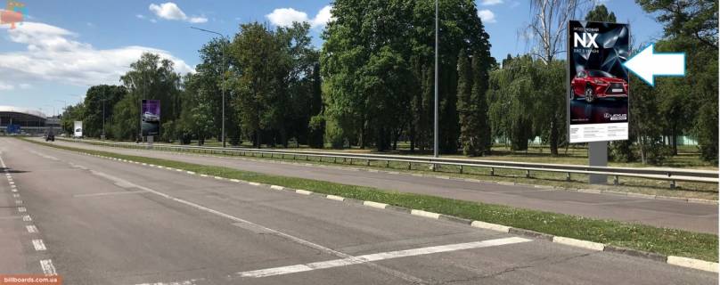 Бэклайт A в Борисполе Аэропорт "Борисполь". Вертикальный бэклайт по направлению движения к ЗОД и к парковкам терминалов A, B, C, F) фото 1