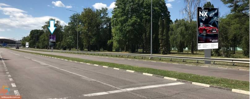 Бэклайт A в Борисполе Аэропорт "Борисполь". Вертикальный бэклайт по направлению движения к ЗОД и к парковкам терминалов A, B, C, F) фото 1