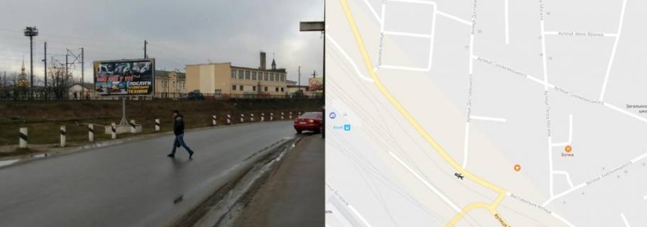 Білборд, Бігборд (Борд)  B у Ковелі, 6x3  перехрестя вул. Я. Мудрого - Добровольців Фото 1