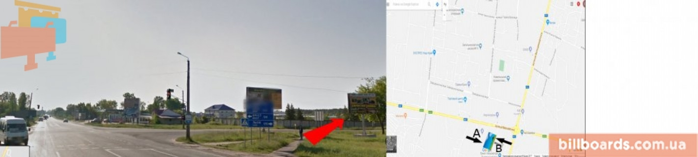 Билборд A в Ковеле, 6x3  вул. Варшавська  (біля АЗС Укр-Петроль) перехрестя   (Турійськ) верх фото 1