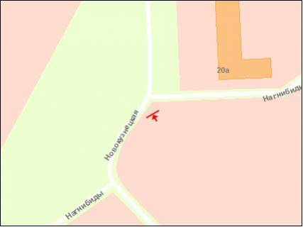 Билборд B в Запорожье Новокузнецкая ул схема