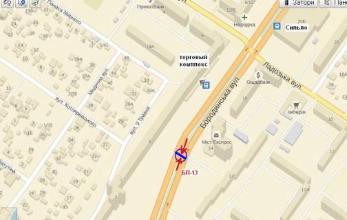 Бэклайт A в Запорожье, 3x4  Петра Сагайдачного вул. (Бородінська) 12 -вул.Дмитра Вишневецького (Ладозька) -  до Дмитра Вишневецького (Ладозька) схема