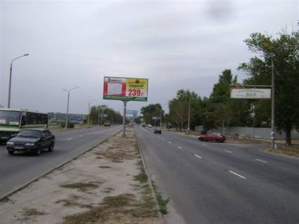 Білборд, Бігборд (Борд)  A у Запоріжжі, 6x3  Набережна магістраль - Пластова вул. (Немировича-Данченка), рух до порту Фото 1