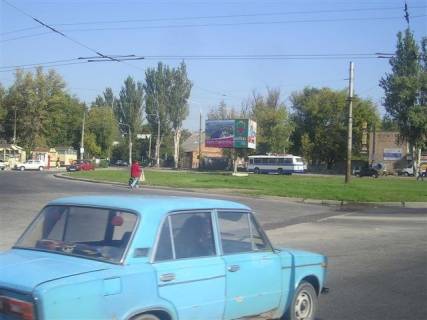 Білборд, Бігборд (Борд)  A у Запоріжжі, 6x3  Абрагама Коопа (Істоміна) - вул. Професорки Тетяни Денисової (Гладкова) (коло), обличчям на Абрагама Коопа (Істоміна) Фото 1