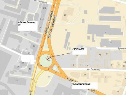 Призма B в Запорожье пр.Соборний -вул.Космічна (коло), обличчям до пр.Соборного (призматрон) - 8330 схема