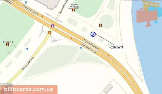 Призматрон, Призма B у Запоріжжі вул.Гребельна -пляж (призматрон),бул.Вінтера, ст.Б (призматрон) - 102455 схема
