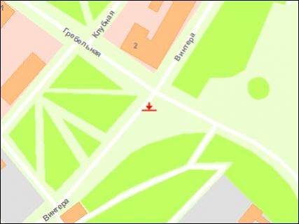 Призма A в Запорожье бул.Вінтера - вул.Гребельна, ст.А (призматрон) - 439137 схема