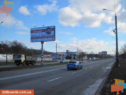 Билборд B в Запорожье Набережна магістраль – АЗС Укртатнафта, автосалон "Міцубісі", рух до вокзалу фото 1