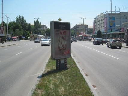 Ситилайт A в Запорожье, 1.2x1.8  ул. Марії Примаченко (Маяковського) - ул. В'ячеслава Зайцева (Лермонтова) фото 1