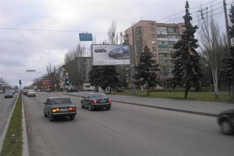 Билборд A в Запорожье ул.Перемоги - ПКіО Трудової слави, ст.А (призматрон) фото 1