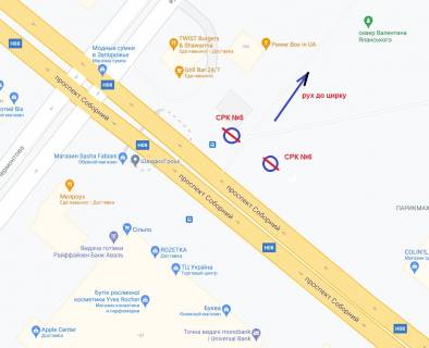 Призма A в Запорожье пр.Соборний,182  - універмаг "Україна (призматрон) - 489943 схема