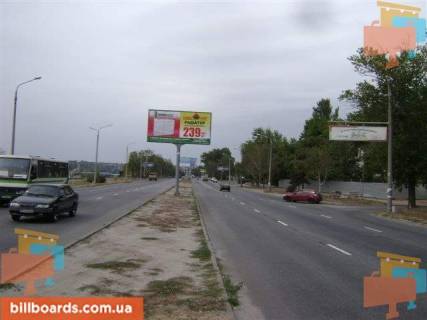 Билборд Р/П в Запорожье Набережна магістраль — вул.Пластова (Немировича-Данченко), рух до порту фото 1