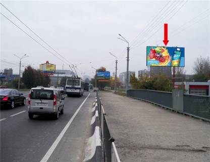 Билборд A в Львове, 3х6  Стрыйская ул. , 98-100 фото 1