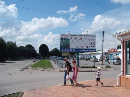 Билборд A в Хмельнике, 3x6  вул. Чорновола В’ячеслава (Пушкіна), вхід з центрального ринку фото 1