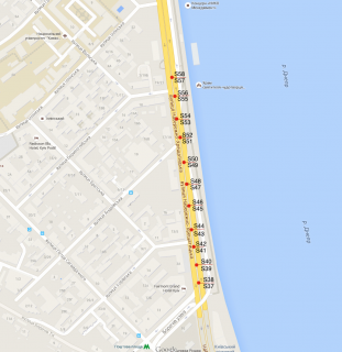 Cityscroll A in Kyiv Naberezno-Kresatic'ka st., rozpodiluvac navproti bud.9(u napramku Postovoi plosi) scheme