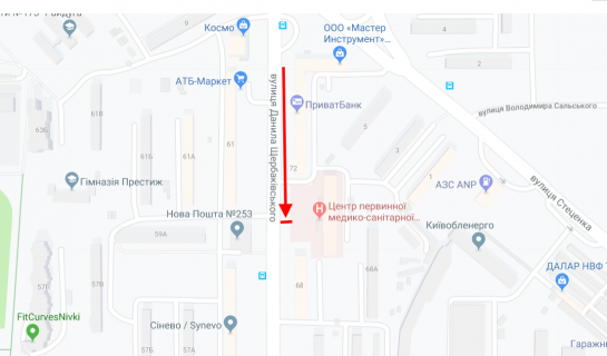 Призма B в Киеве, 3х6  вул. Данила Щербаківського (Щербакова), 70 у напрямку просп. Берестейський (Перемоги) - 219961 схема