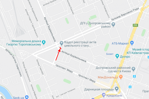 Призма A в Киеве, 3х6  ВерховноЇ Ради бул., 8/20 /вул. Будівельників  - 219929 схема