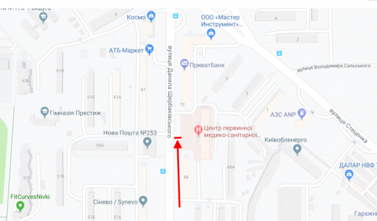 Призма A в Киеве, 3х6  вул. Данила Щербаківського (Щербакова), 70 у напрямку вул. Стеценка - 219958 схема