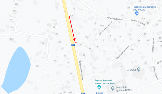 Призма B в Киеве, 3х6  Столичне шосе, 25 у напрямку м. Обухів - 246291 схема