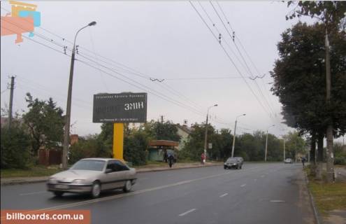 Билборд B в Луцке вул. Ковельська, 71 (візд-виїзд зі сторони Ковеля, район спиртзаводу) фото 1