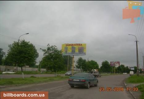 Билборд A в Луцке Карпенка Карого, №1(розподільча смуга, район ресторану Срібні Лелеки, автоконцерну Мітцубісі) фото 1
