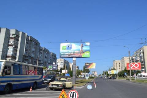 Билборд A в Луцке просп.  Соборності 16А (звор.сторона Лед.560см щит) фото 1