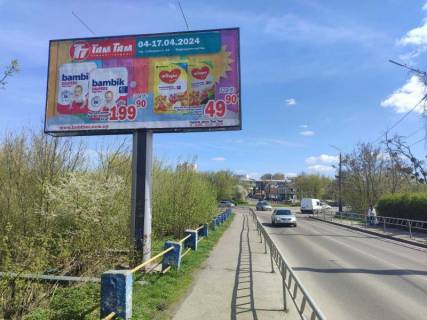 Билборд B в Луцке, 3*6  вул. Шевченка від вул.Набережна, праворуч від кільця фото 1